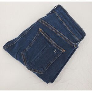 Rag & Bone Cate Mid Rise Ankle Skinny Stretch Jeans Women's Size 24 Blue Denim